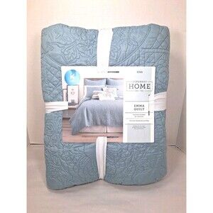 JCPenney Home Emma Quilt King Size Stone Blue New